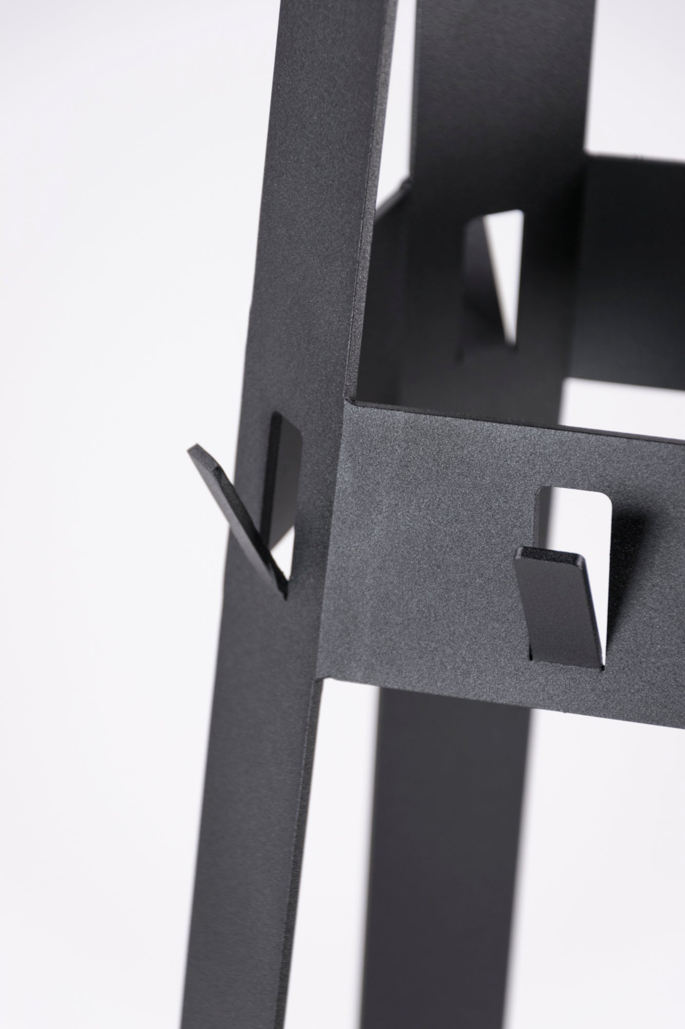 DRILLER Freestanding coat rack - Black / Oak