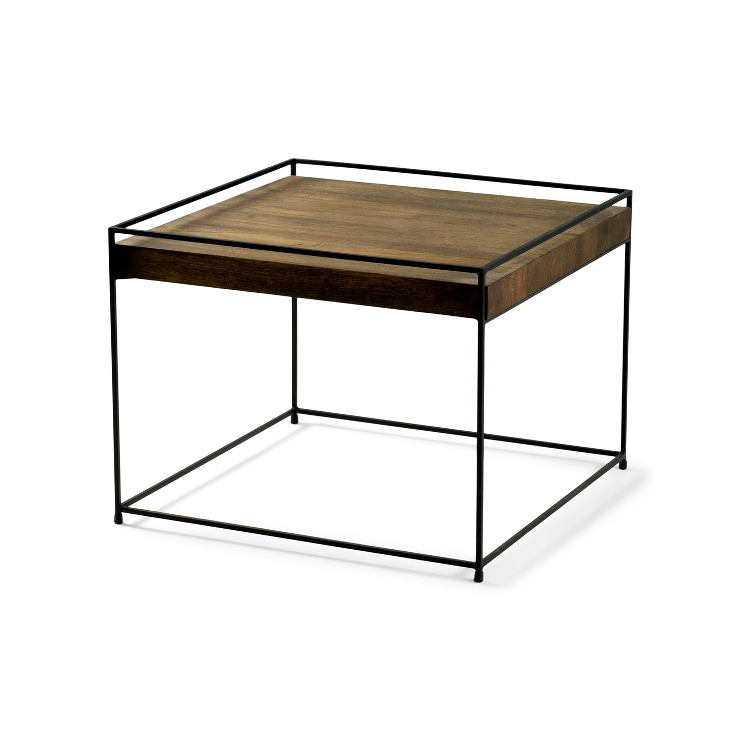 THIN WOOD 60 Coffee Table - Black / Walnut