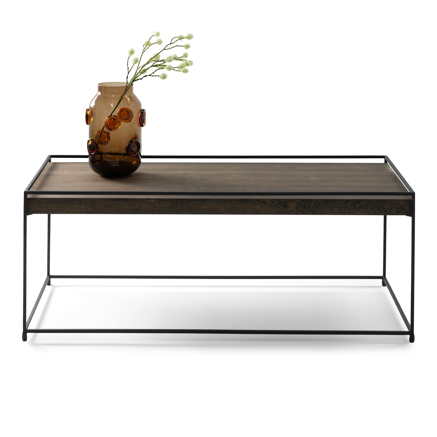 THIN WOOD 120 Coffee Table - Black / Walnut