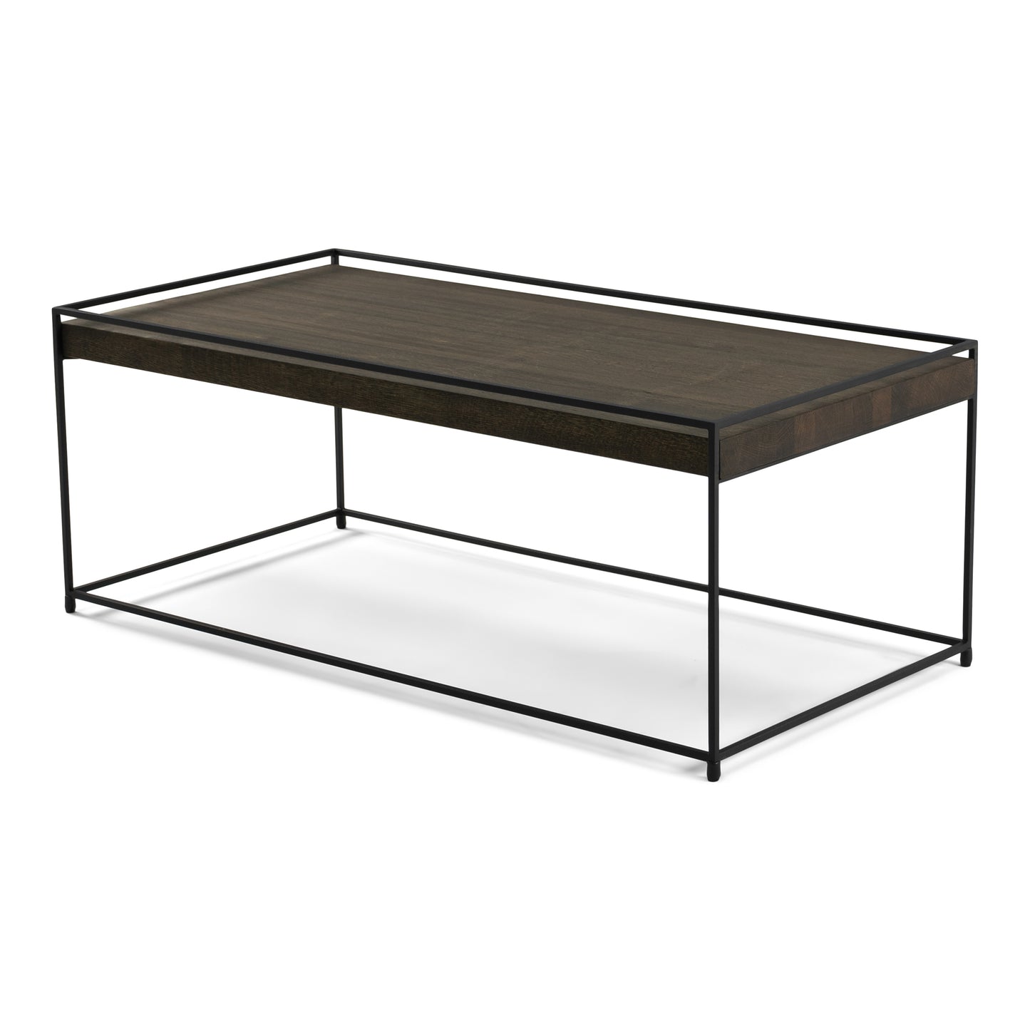 THIN WOOD 120 Coffee Table - Black / Walnut