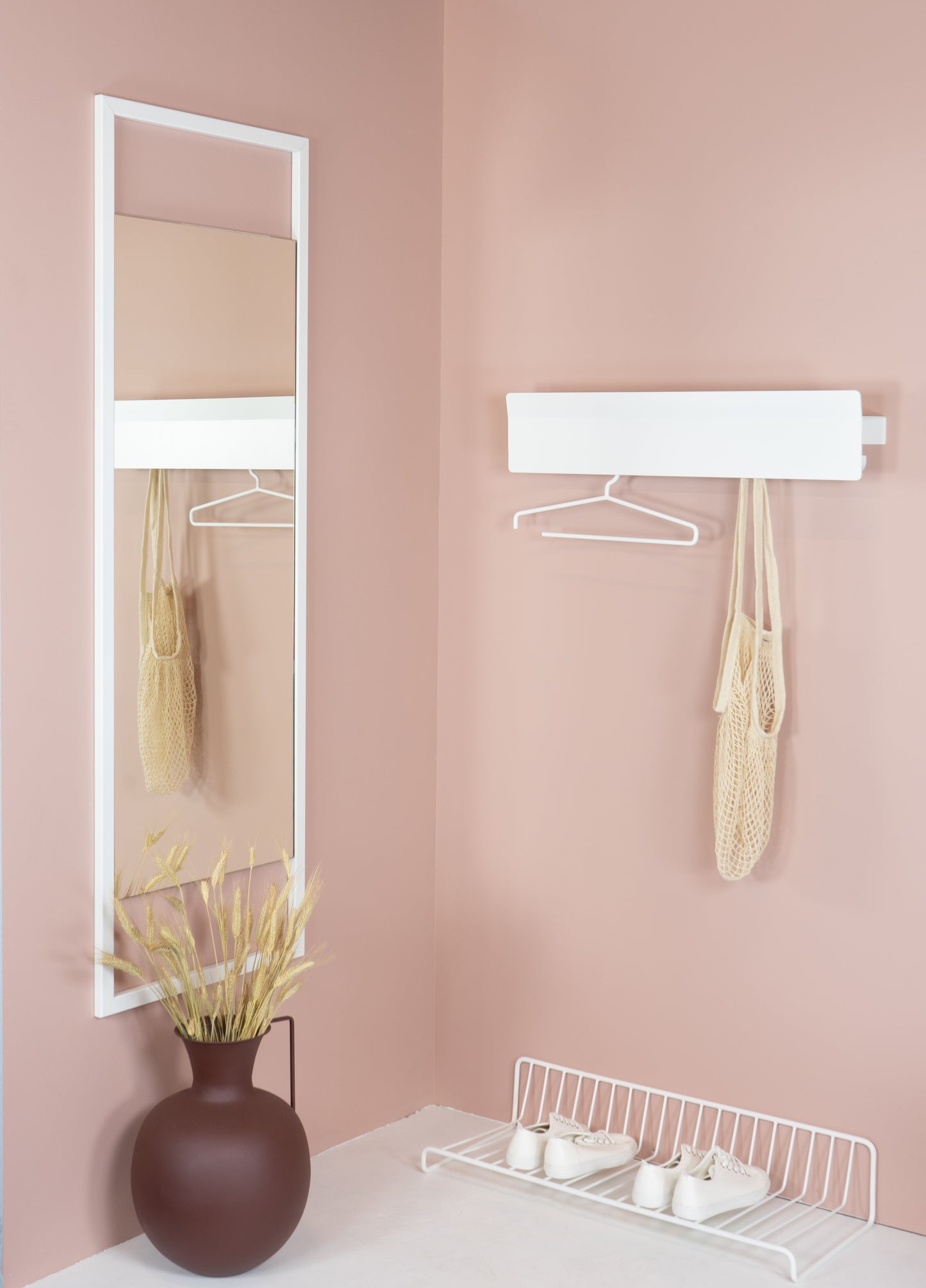 SASHA L Mirror - White