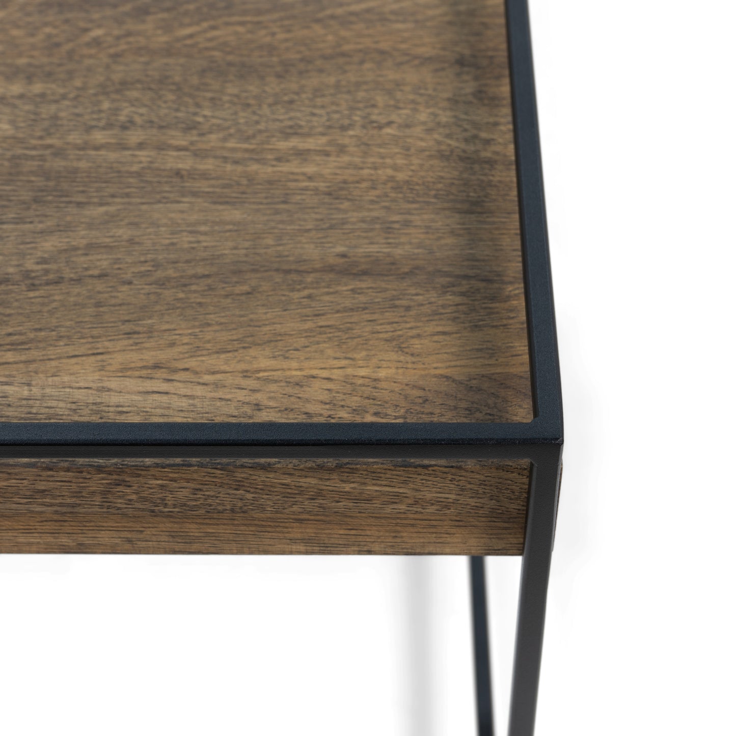 THIN WOOD 40 Side Table - Black / Walnut